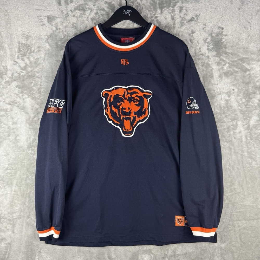 Vintage NFL Chicago Bears Embroidered Crew Neck Sweatshirt Size XL Y2K Logo